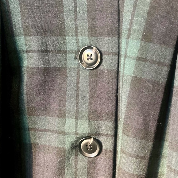 MNG Casual Green Plaid V-neck Dress - Picture 8 of 8